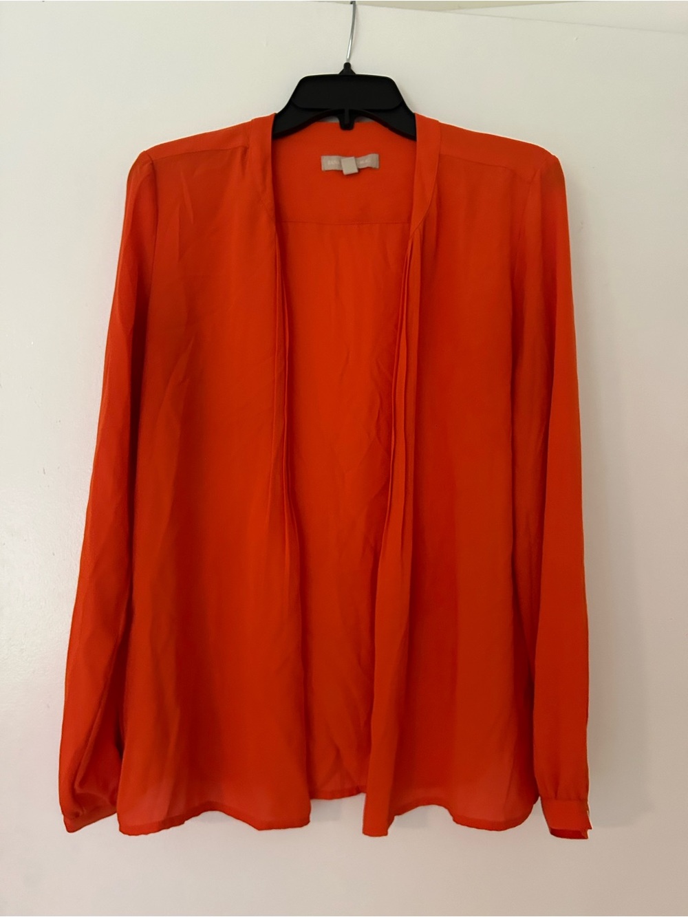 Banana Republic Orange Open-Front Blouse